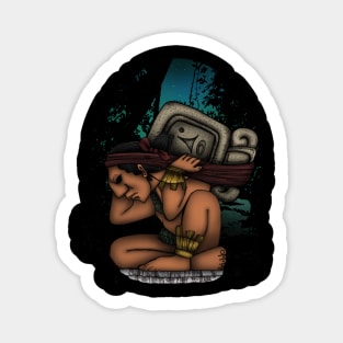 Mayan God Sticker